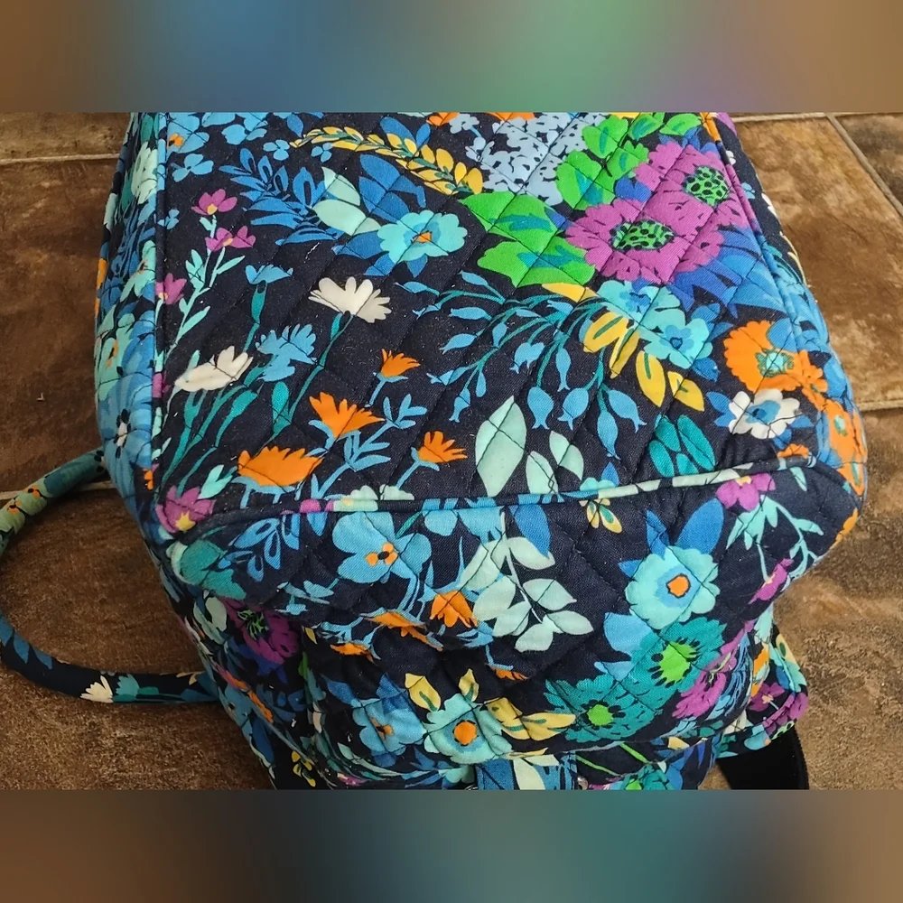 Vera Bradley Midnight Blues Weekender/Travel Bag With Trolley Sleeve. - Picture 11 of 13